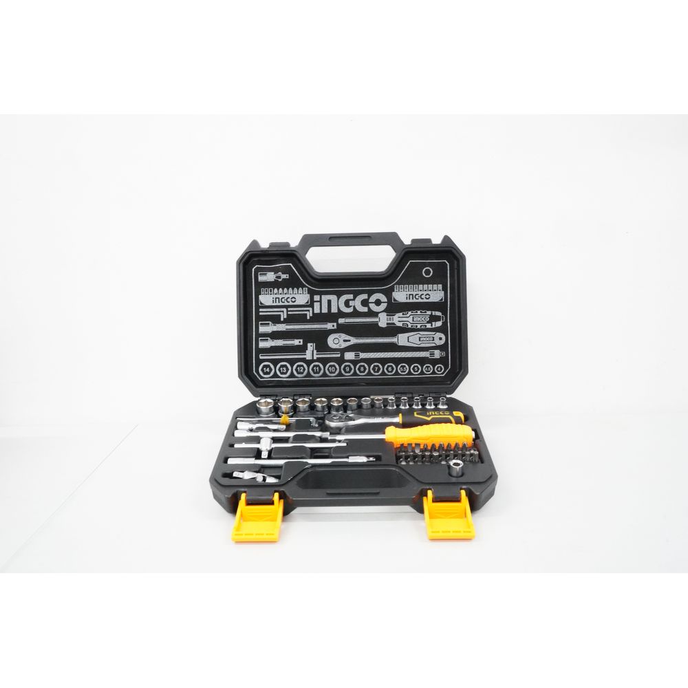 Ingco HKTS14451 45pcs Socket Wrench Set 1/4