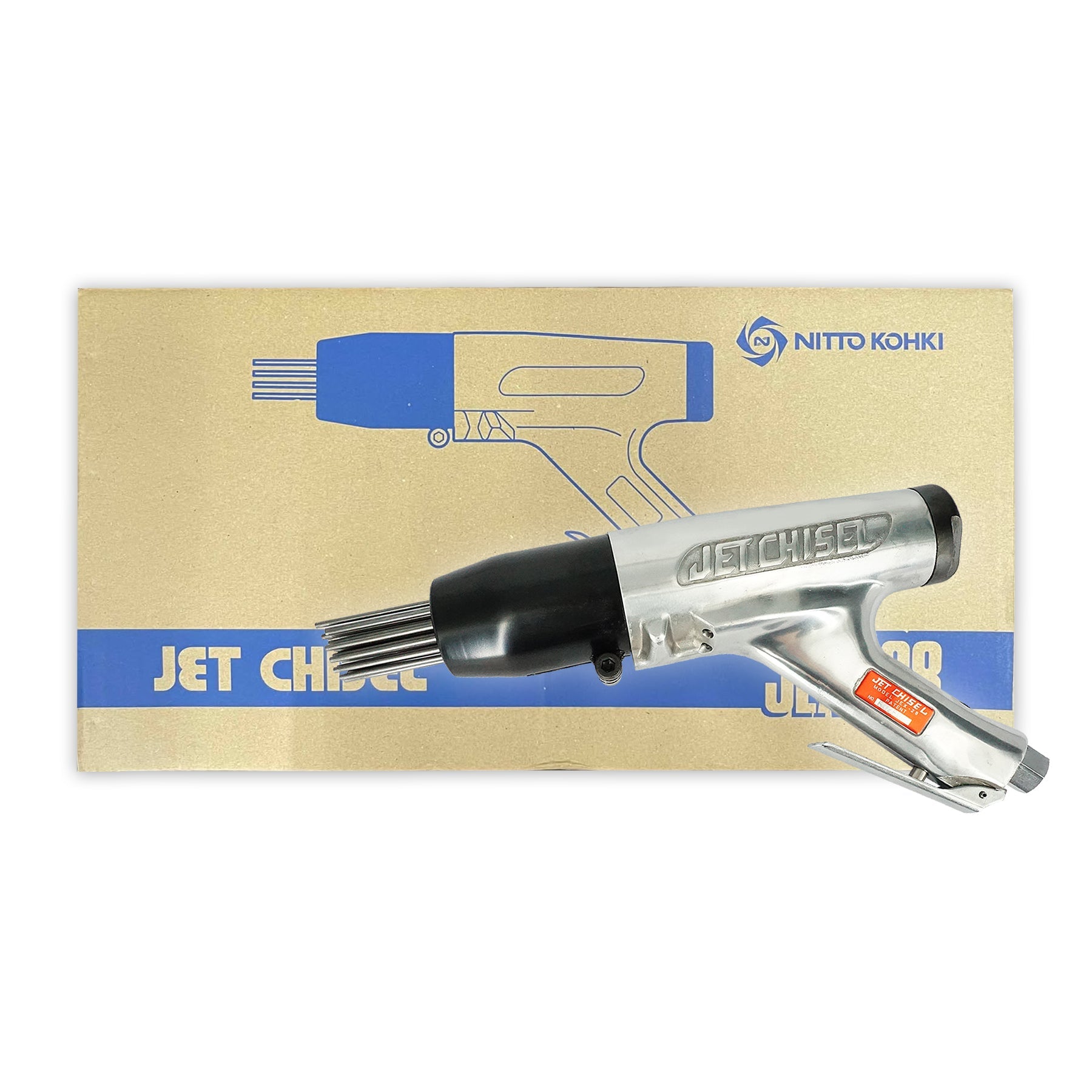 Nitto Kohki JEX-28 CE Pneumatic Air Jet Chisel / Needle Scaler (Heavy Duty)