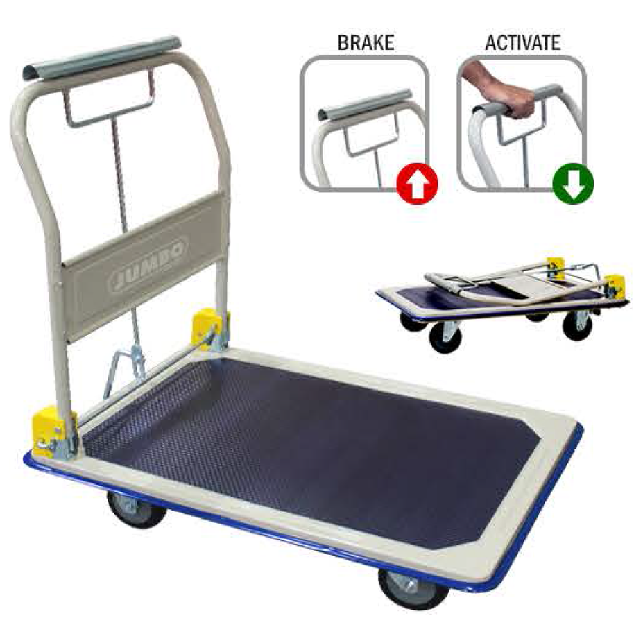Jumbo HB-210JCK Steel Platform Trolley with Hand Brake | Jumbo by KHM Megatools Corp.