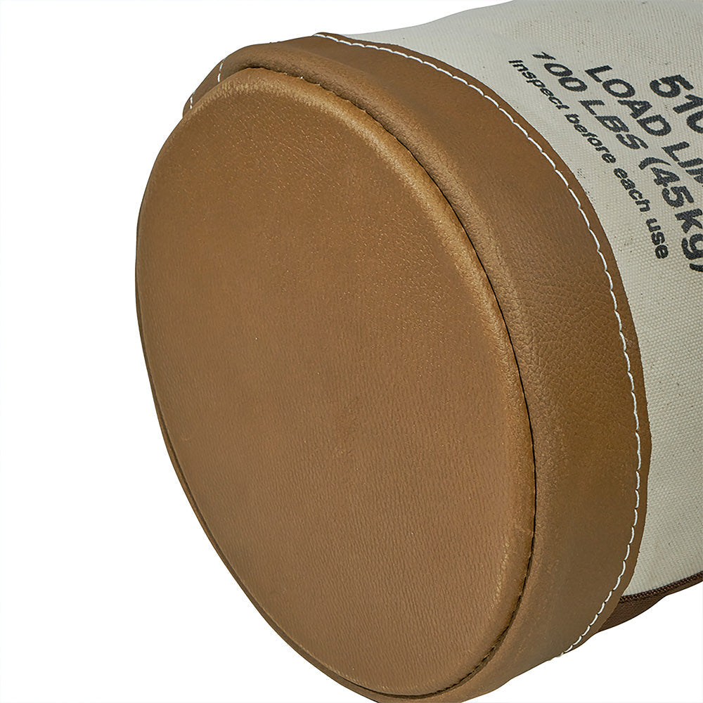 Klein 5104S Canvas Bucket Leather Bottom Swivel Snap 12