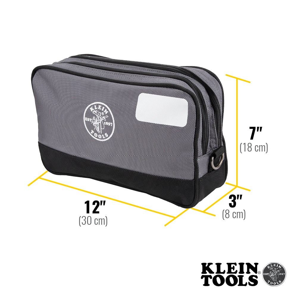 Klein 55583-1 Double Zipper Bag 12x7