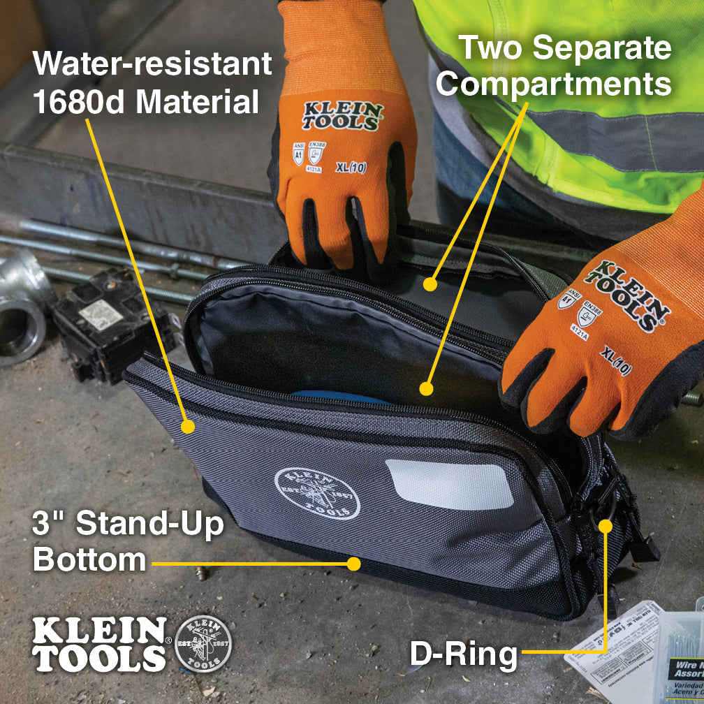 Klein 55583-1 Double Zipper Bag 12x7