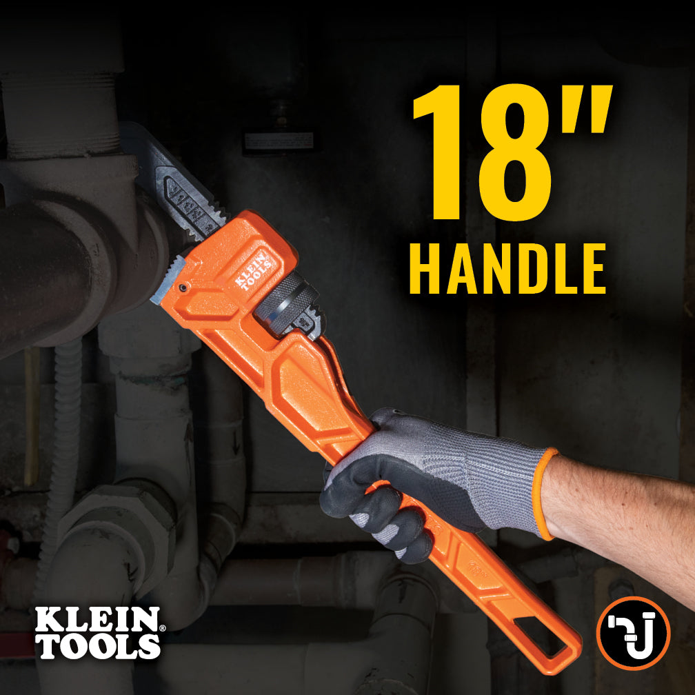 Klein 68228-5 Adjustable Cast Iron Pipe Wrench 18