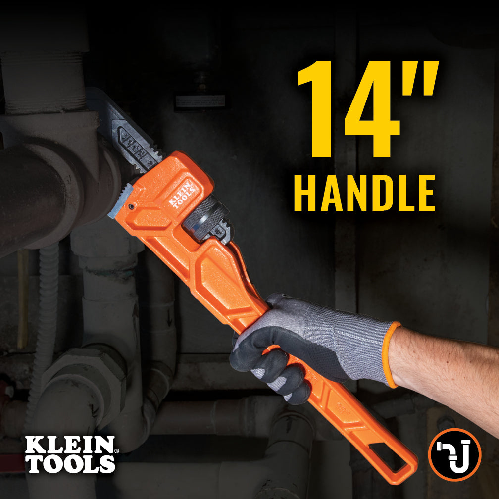 Klein 68227-8 Adjustable Cast Iron Pipe Wrench 14