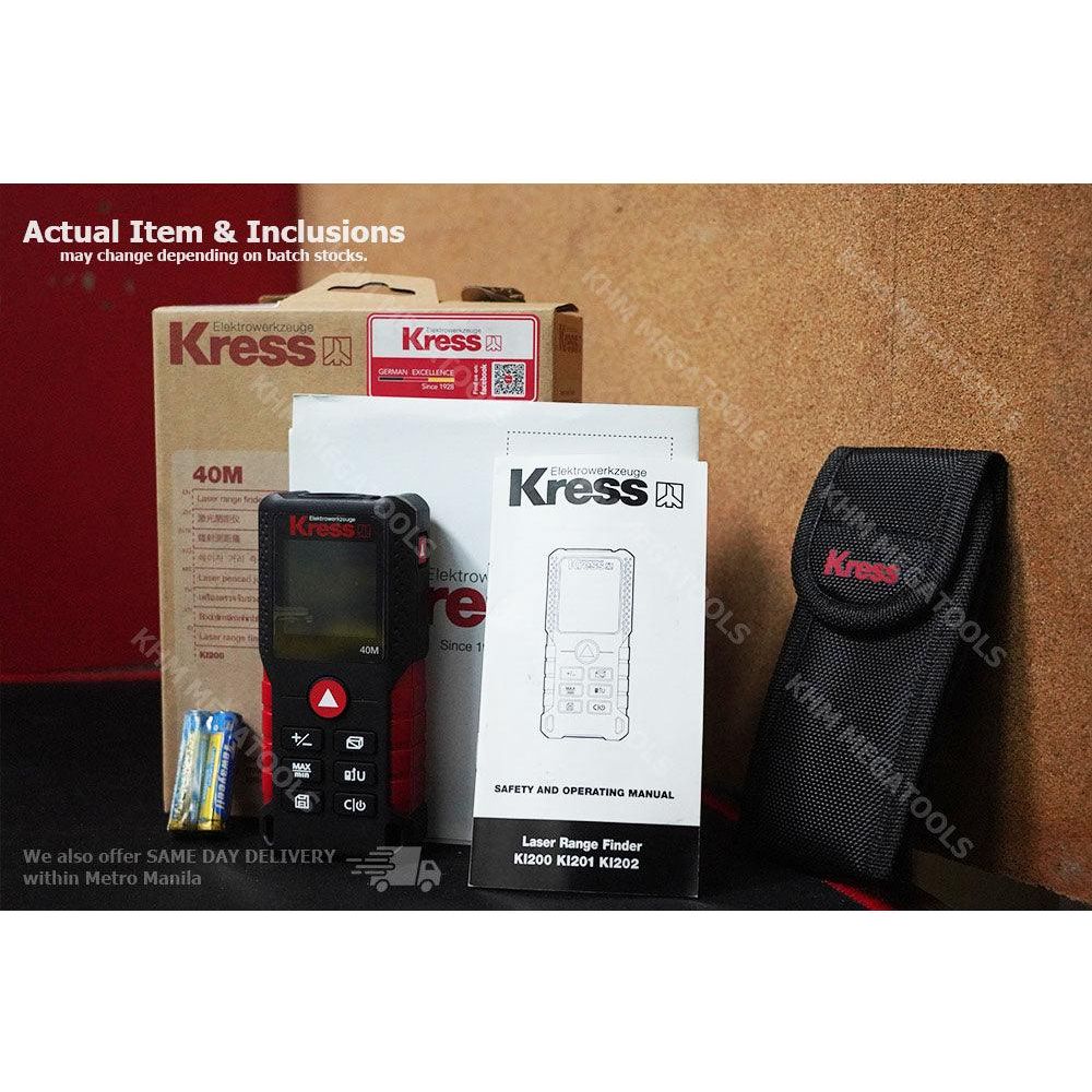 Kress KI200 Laser Distance Measure / Digital Rangefinder [40 meters] - KHM Megatools Corp.