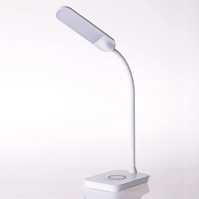 Firefly LED Tricolor Desk Lamp with Built-In Wireless Charging Pad
