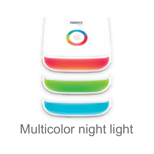 Firefly 60 LED Tricolor Desk Lamp with Multi-Color Night Light