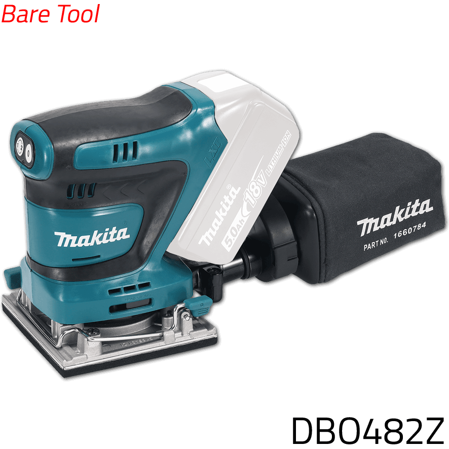 Makita DBO482Z 18V Cordless Finishing Sander (LXT) (Bare) 112x102mm - KHM Megatools Corp.
