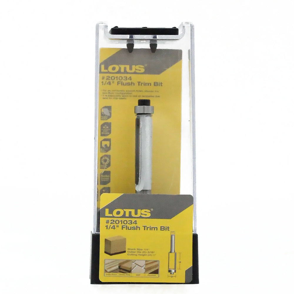 Lotus Flush Trim Bit 1/4
