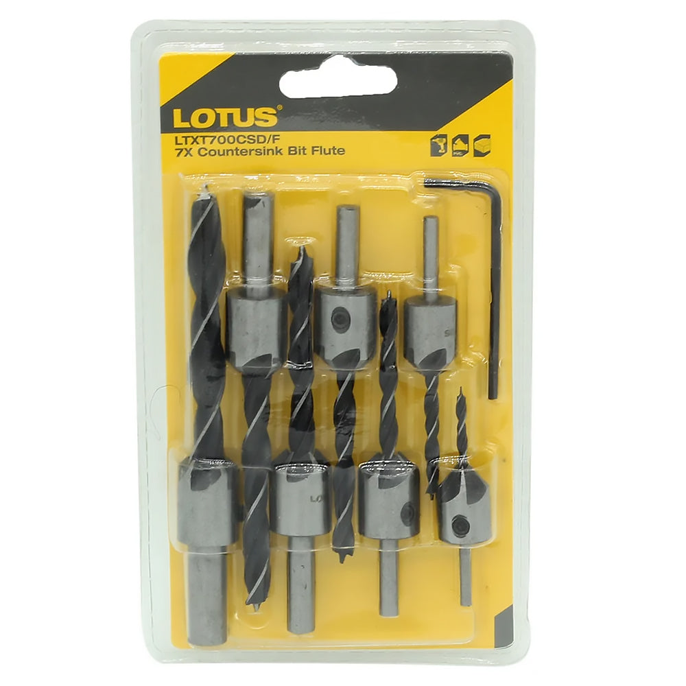 Lotus 7X LTXT700CSD/F Countersink Bit Flute Set