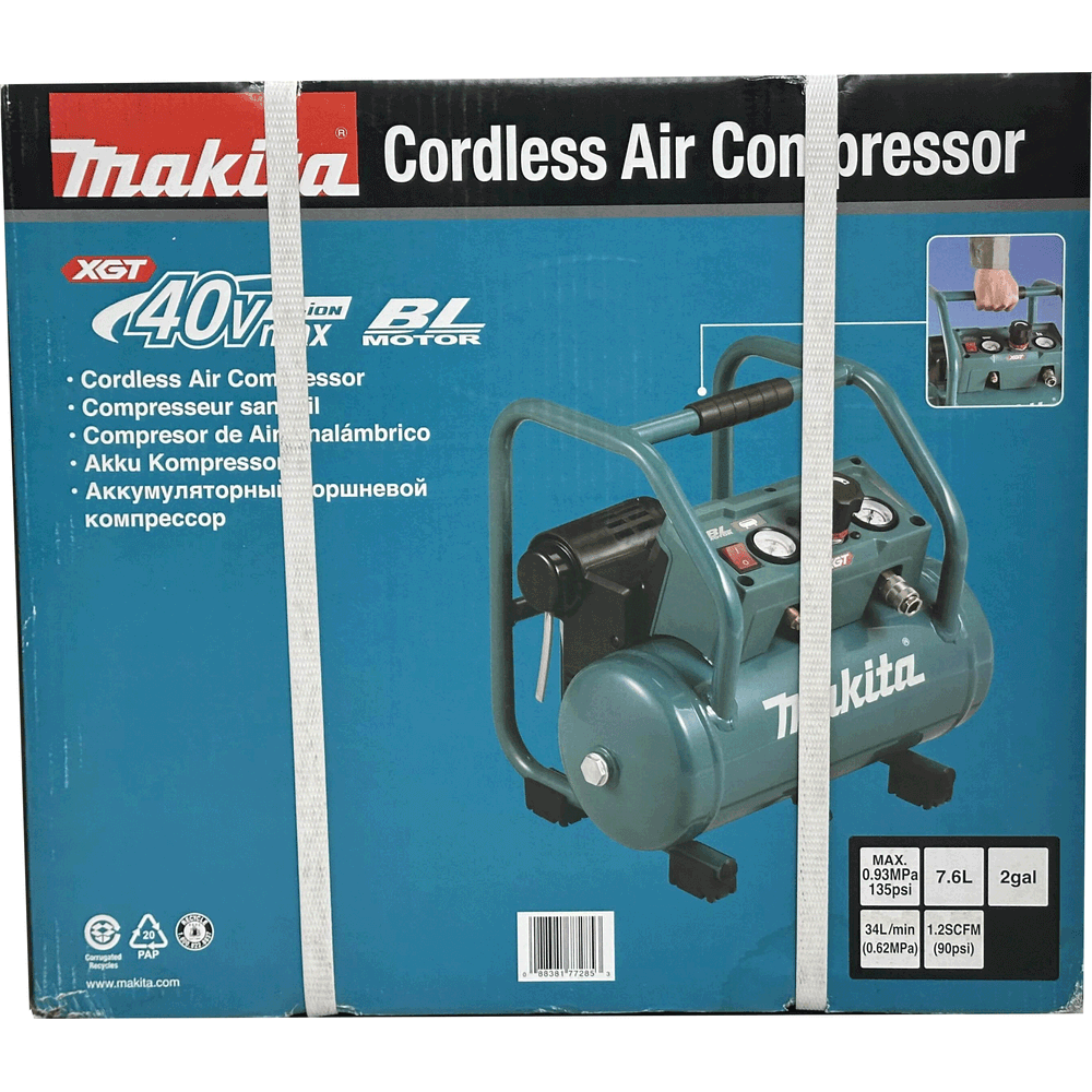 Makita AC001GZ 40V Cordless Air Compressor 135psi (Noise less) XGT [Bare]