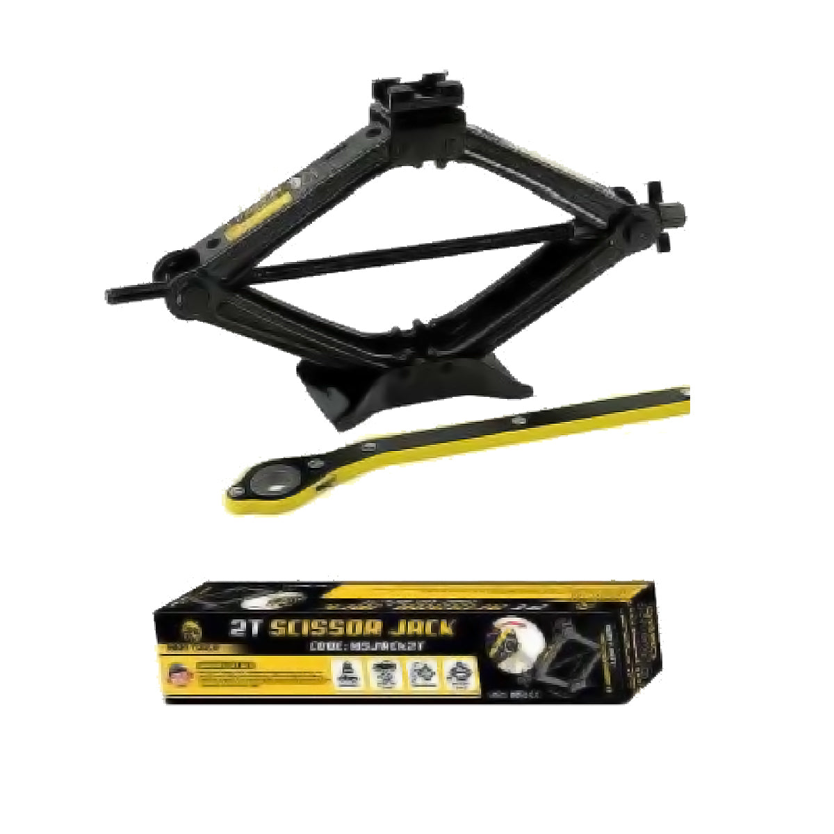 Megatools MSJACK2T Scissor Jack 2T – Goldpeak Tools PH