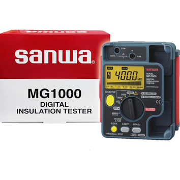 Sanwa MG1000 Digital Insulation Tester 1000V AC (Megger Tester / Resistance Tester) - KHM Megatools Corp.