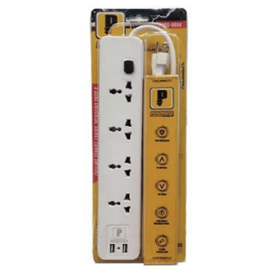 Powerhouse Electric Extension Cord With Single Switch, USB And Overload Protection - KHM Megatools Corp.