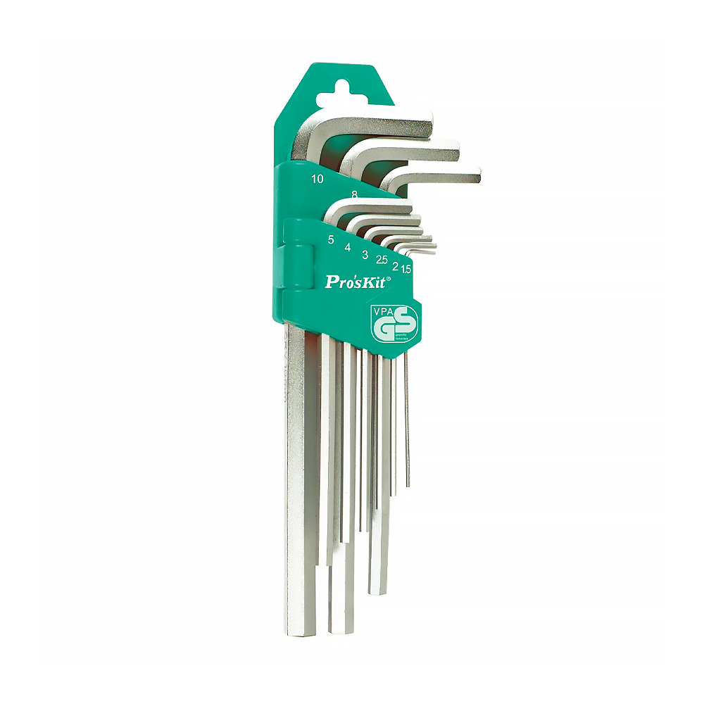 Pro'sKit HW-129 9pcs Long Arm Hex Key Set – Goldpeak Tools PH
