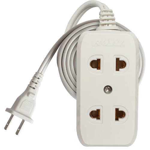 Royu REDEC102 Universal Outlet 2-Gang 10A (3 Meters) – Goldpeak Tools PH
