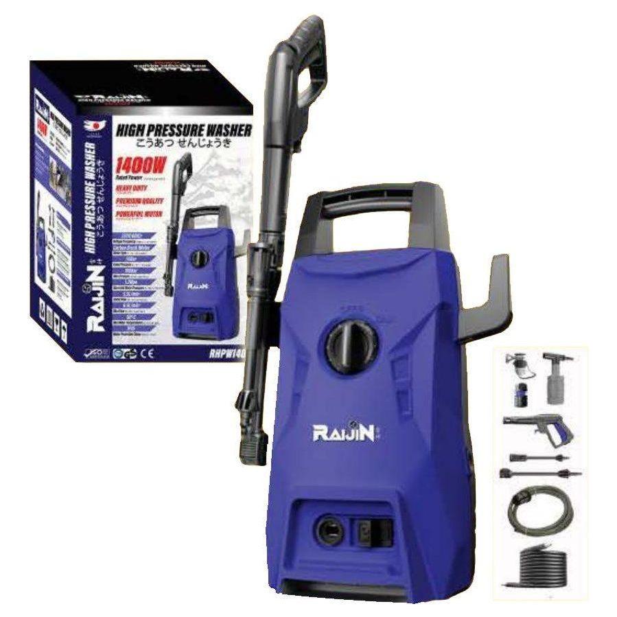 Raijin RHPW1400 High Pressure Washer 100bar 1400W - KHM Megatools Corp.