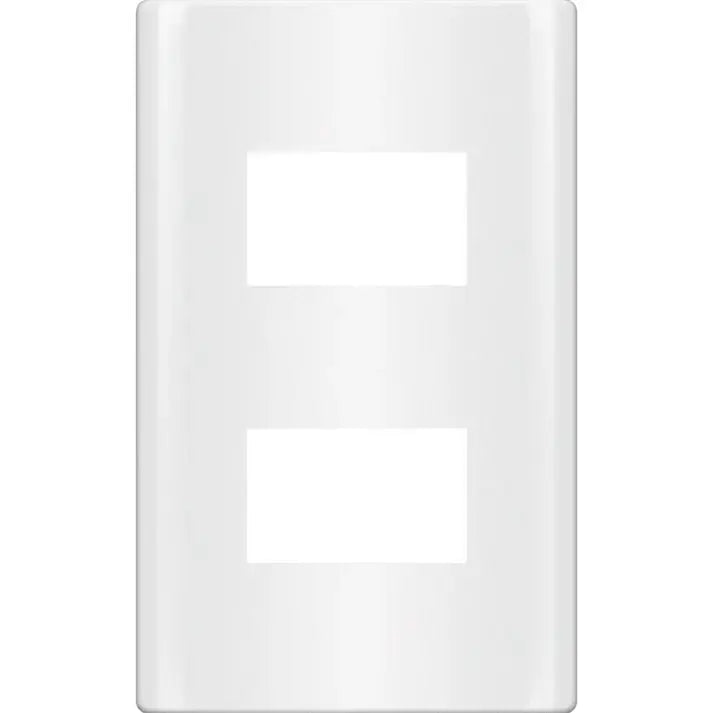 Royu RMP2 2-Gang Plate (Plano) [White] | Royu by KHM Megatools Corp.