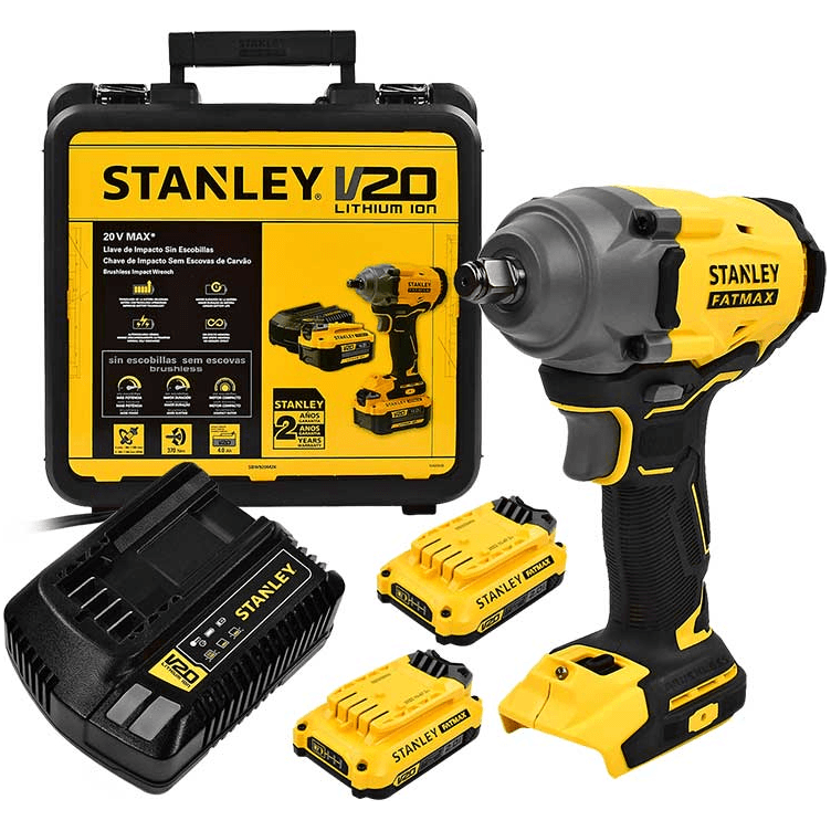 Stanley SBW920M2K 20V Cordless Impact Wrench 1/2