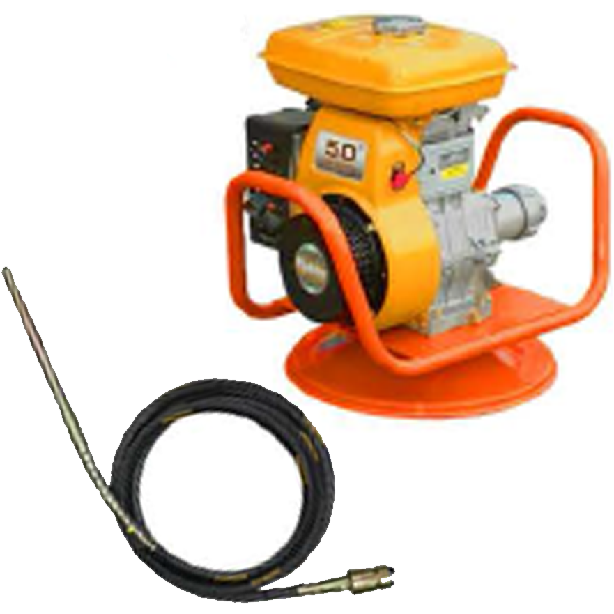 Shinsetsu Concrete Vibrator with EY20 Robin Engine Set (Hex Type)