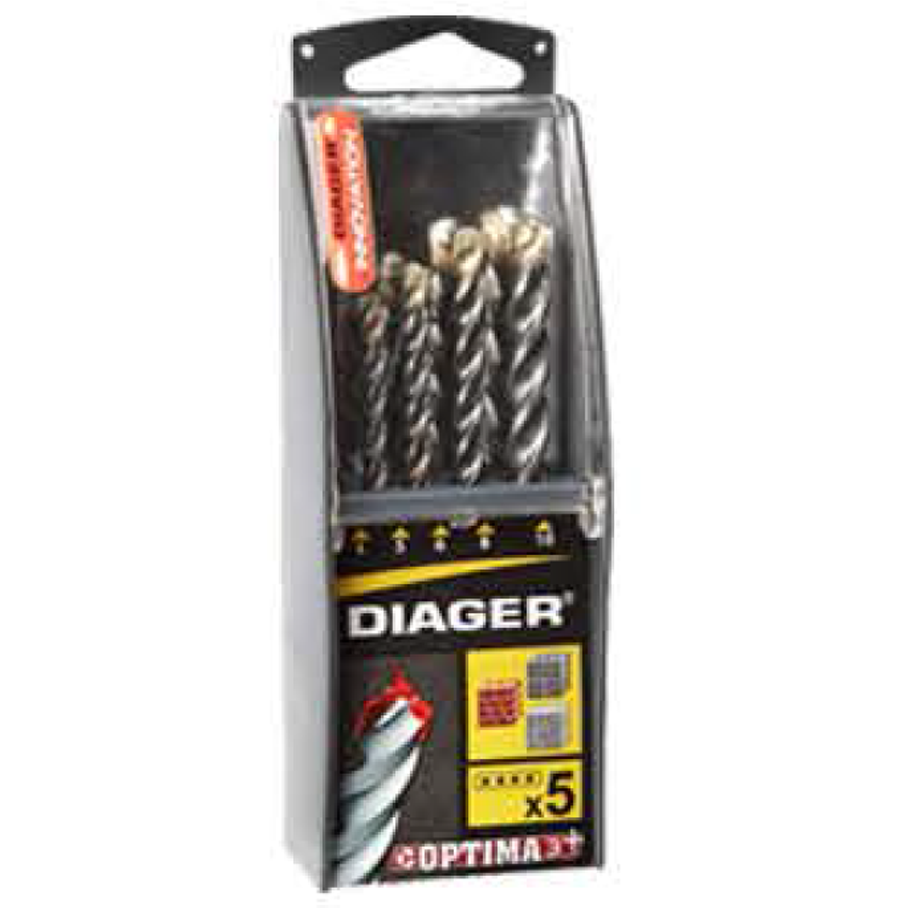 Diager 263B Masonry Drill Bit Set 5Pcs