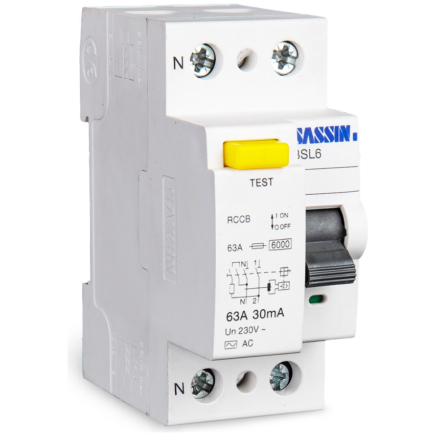 Sassin 2-Pole Residual Current Circuit Breaker (RCCB) (3SL52-63 Series)