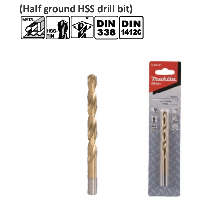 Makita HSS-TiN Metal Drill Bit (Blister Pack) - KHM Megatools Corp.