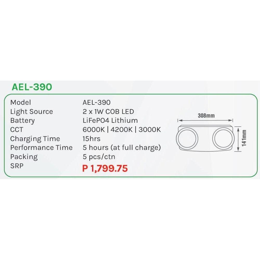 Omni AEL-390 Automatic Emergency Light - KHM Megatools Corp.