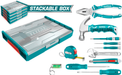 Total THKTV02H111 11pcs Hand Tools Set with Stackable Tool Box | Total by KHM Megatools Corp.