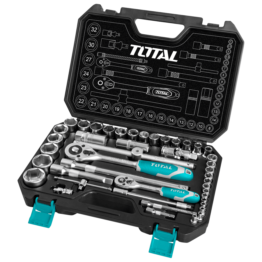 Total THT421441 44pcs Socket Wrench Set (1/4