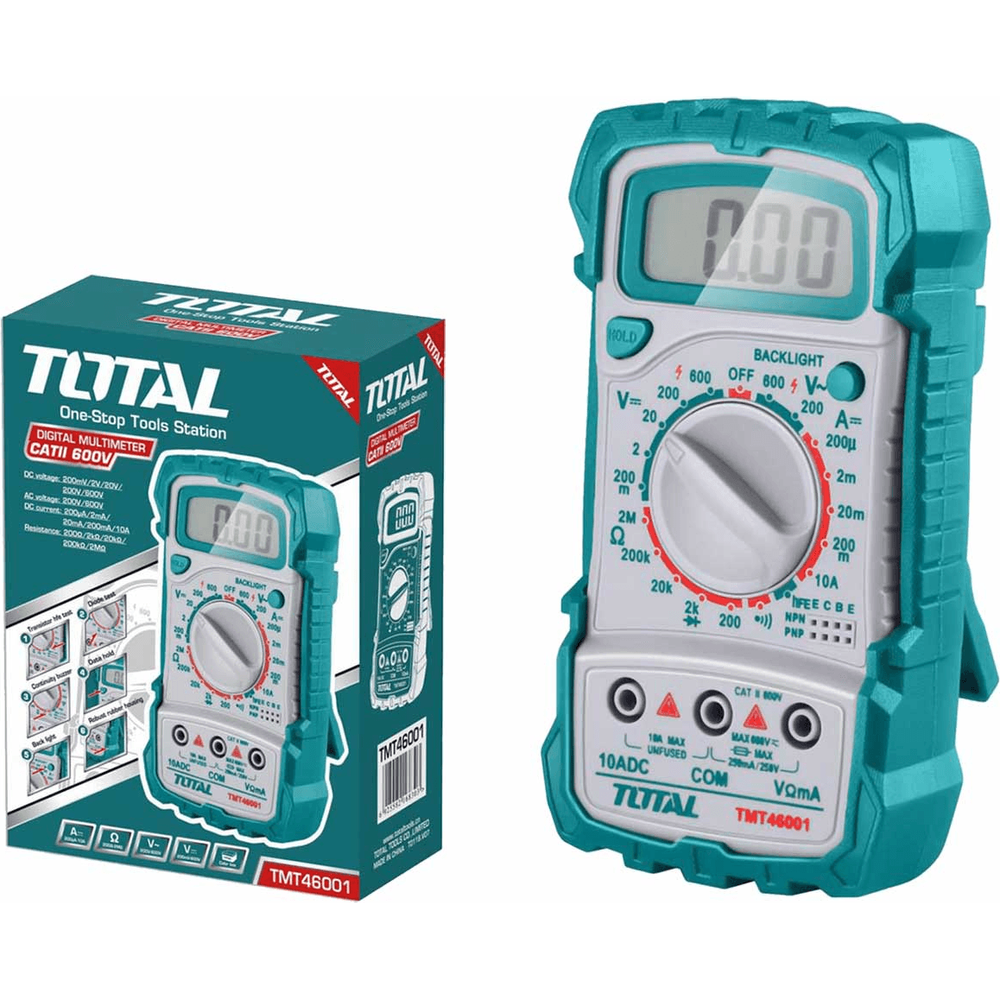 Total TMT46001 Pocket Sized Digital Multimeter / Tester | Total by KHM Megatools Corp.
