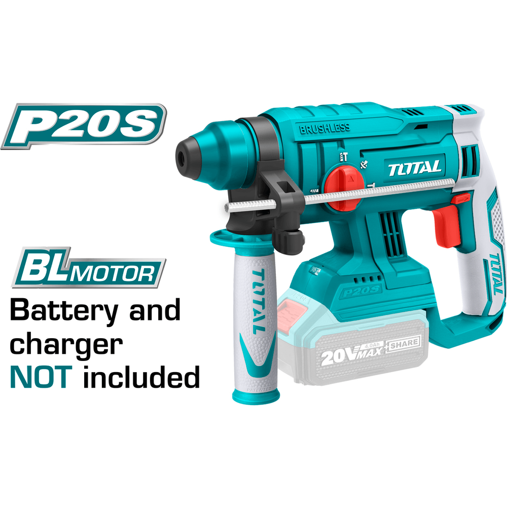 Total TRHLI2201 20V Cordless Brushless SDS-plus Rotary Hammer (Bare) | Total by KHM Megatools Corp.