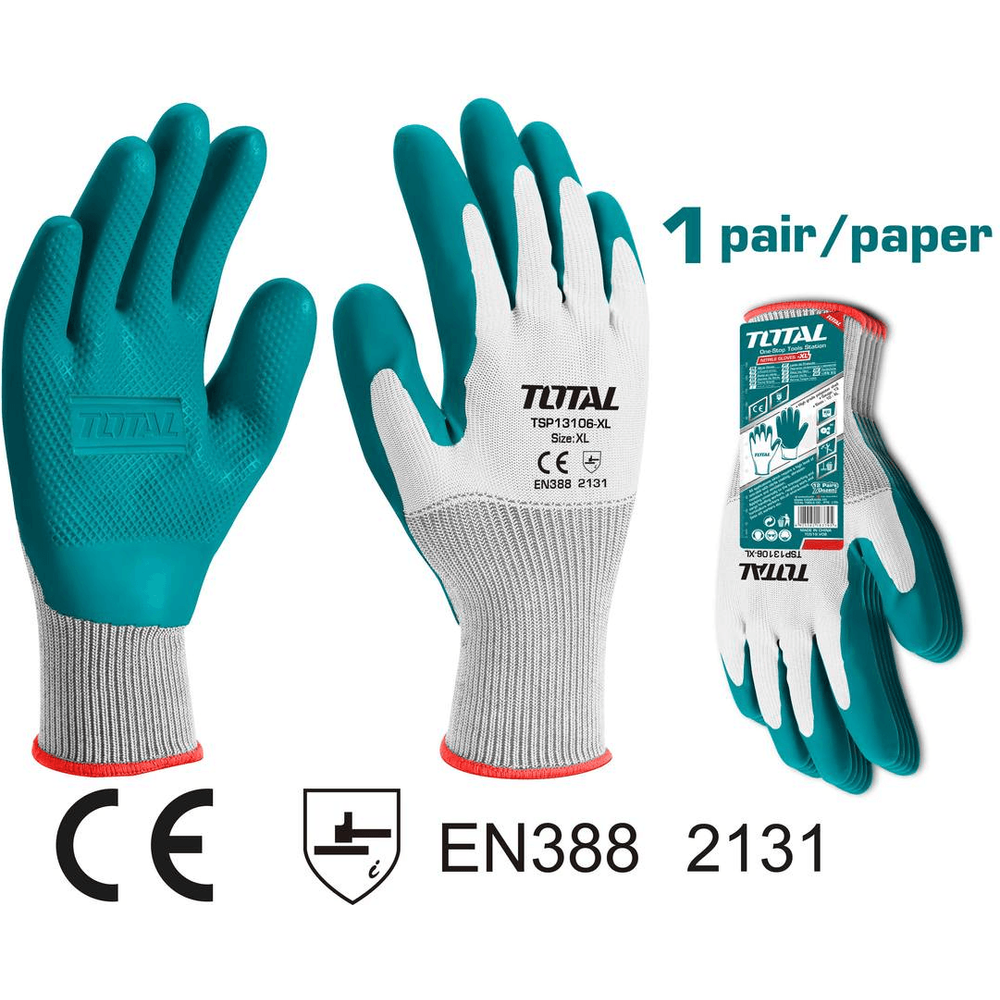 Total TSP13106-XL Latex Gloves - KHM Megatools Corp.