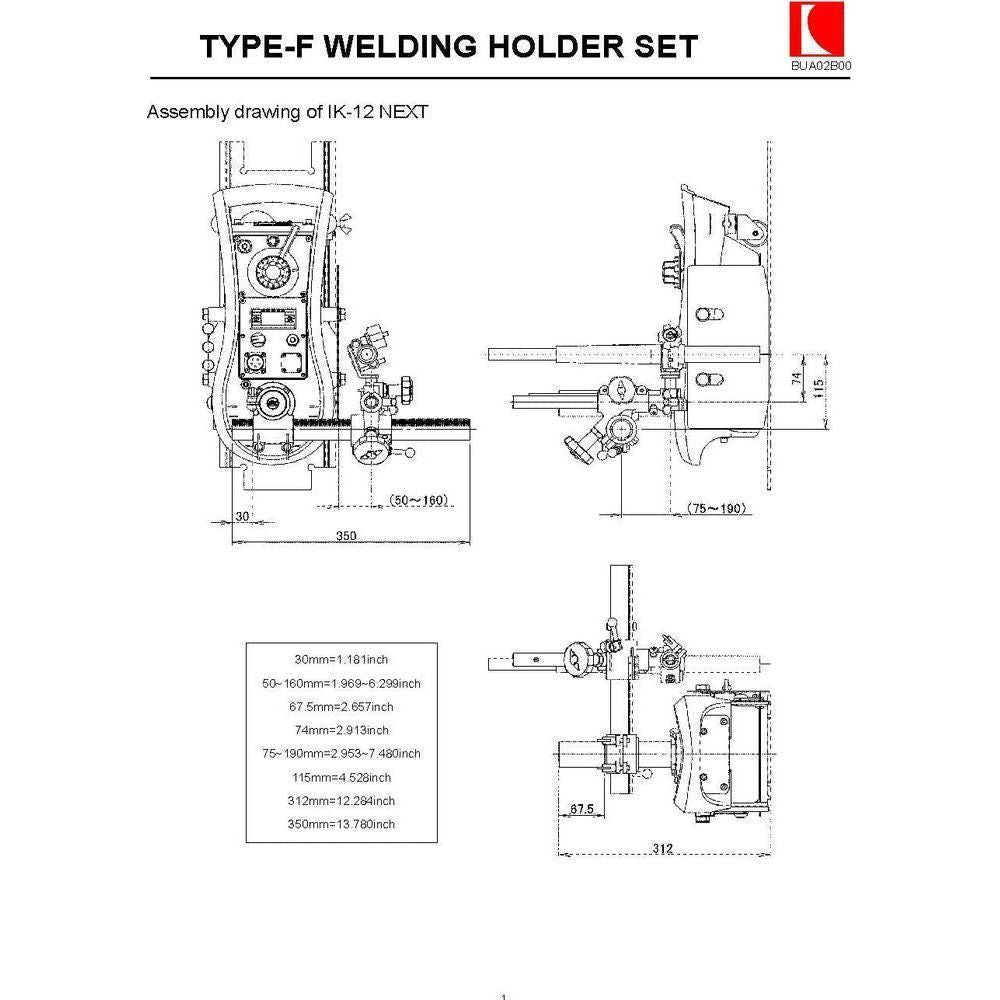 Koike Type-F Welding Torch Holder Set - KHM Megatools Corp.