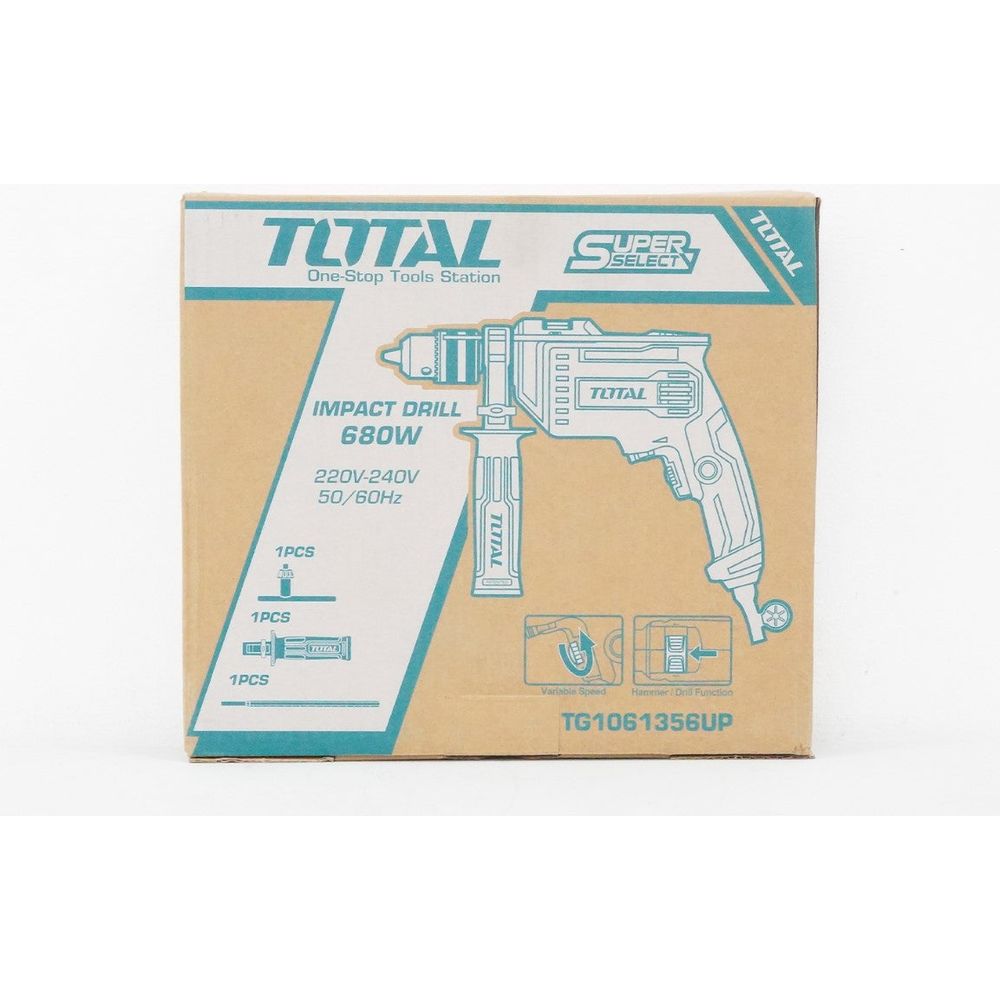 Total TG1061356UP Hammer Drill / Impact Drill 680W (SS)