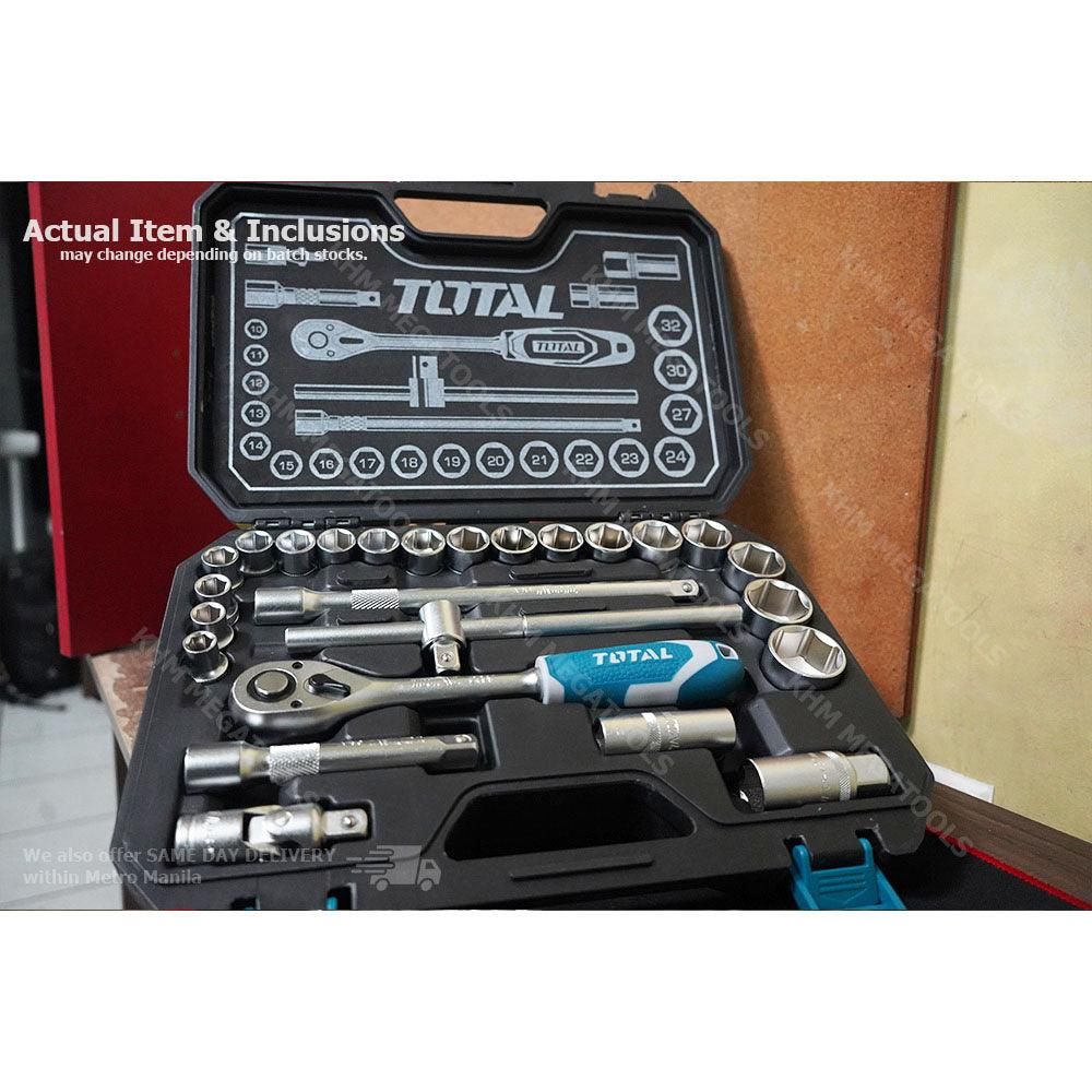 Total THT121251 25pcs Socket Wrench Set 1/2