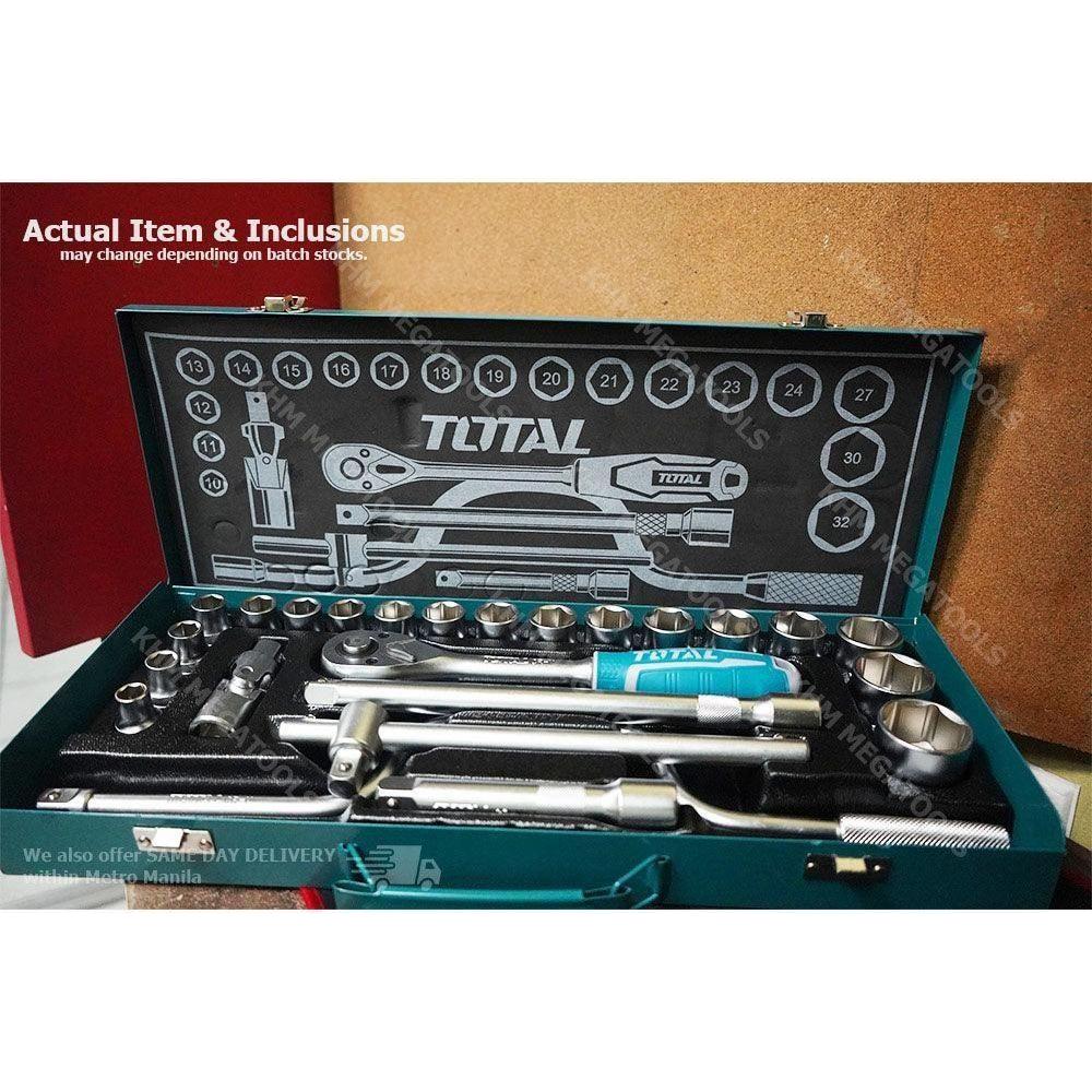 Total THT141253 24pcs Socket Wrench Set 1/2