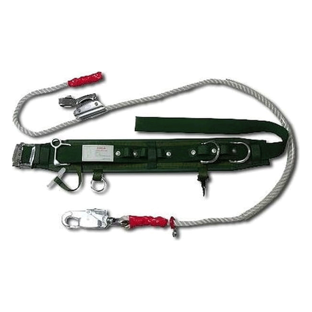 Adela H-227 Linemans Safety Belt with Rope and Lanyard Medium Hook | Adela by KHM Megatools Corp.