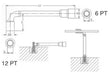 Hans 1477 L-Type Hollow & Deep Socket Wrench 12pt x 6pt (Forged Steel) - KHM Megatools Corp.