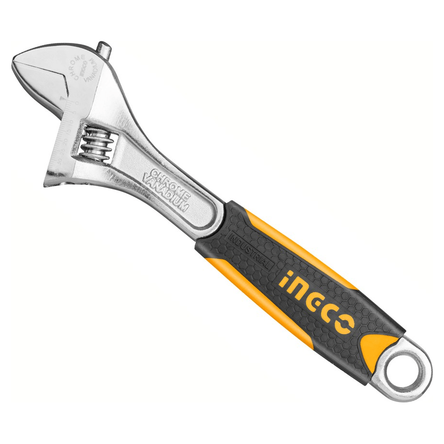Ingco Adjustable Wrench Soft Handle - KHM Megatools Corp.
