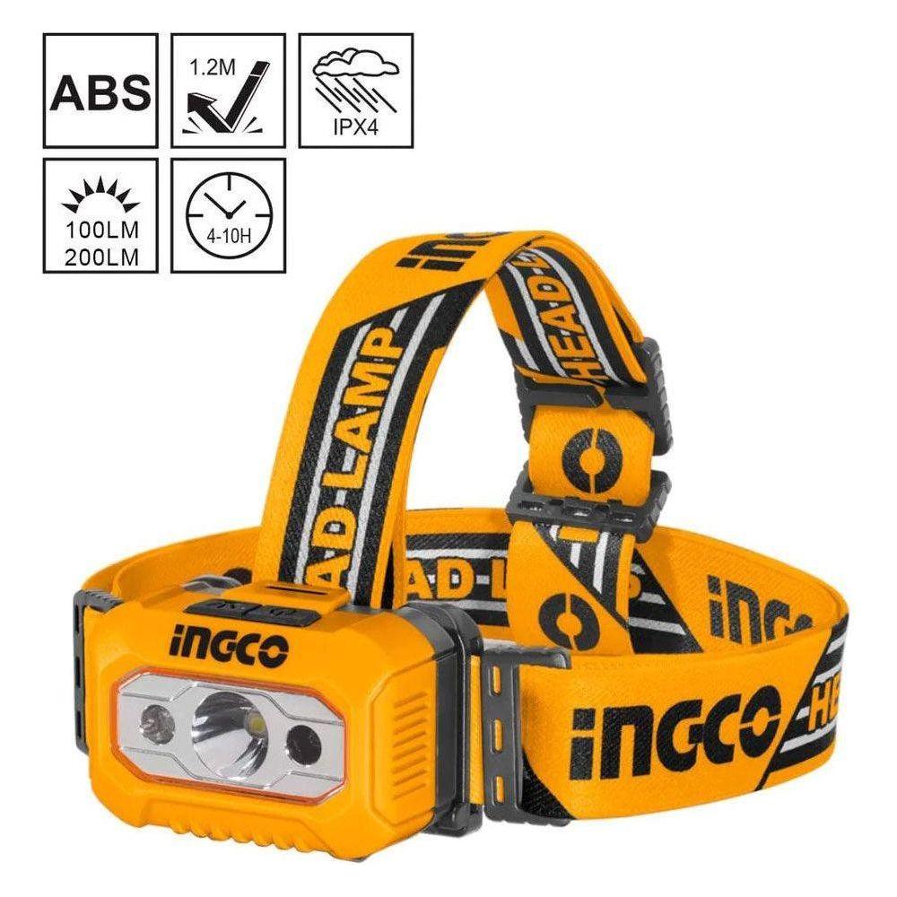 Ingco HHL013AAA8 Head Lamp / Light 200 lumens (AAA) - KHM Megatools Corp.