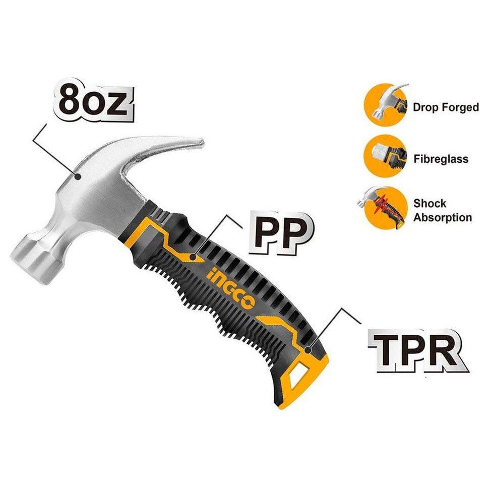 Ingco HMCH80808D Mini Claw Hammer 8oz. - KHM Megatools Corp.