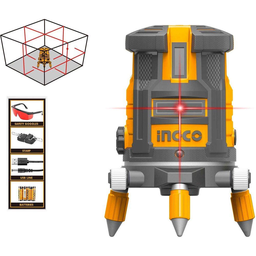 Ingco HLL306505 Line Laser Level [Red] (20 meters) - KHM Megatools Corp.