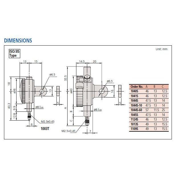 Mitutoyo Dial Indicators, Series 1 | Mitutoyo by KHM Megatools Corp.