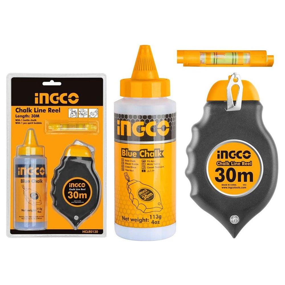 Ingco HCLR0130 Chalk Line Level Reel Set - KHM Megatools Corp.