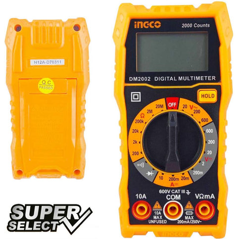 Ingco DM2002 Digital Multi Meter / Tester (SS) - KHM Megatools Corp.