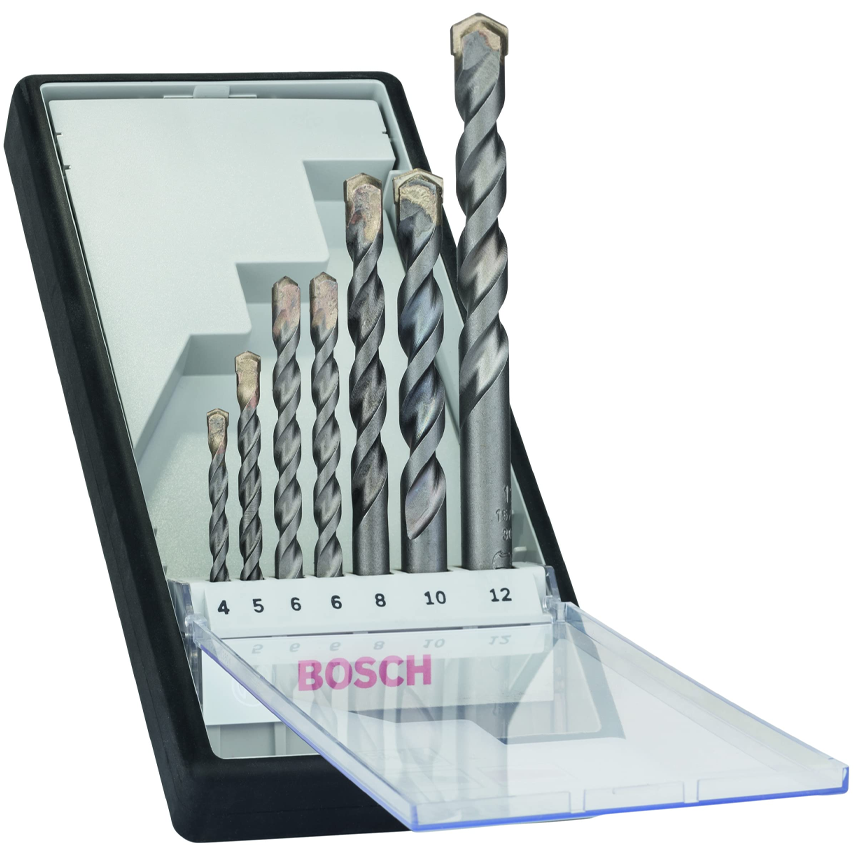 Bosch Robust Line Cyl-3 Masonry / Concrete Drill Bit Set 7pcs (2607010545) | Bosch by KHM Megatools Corp.