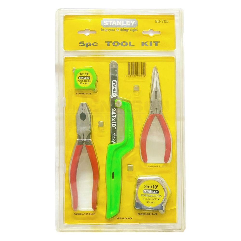 Stanley 90-705 Homeowners Tool Kit (5 pc Hand Tool Set) - KHM Megatools Corp.