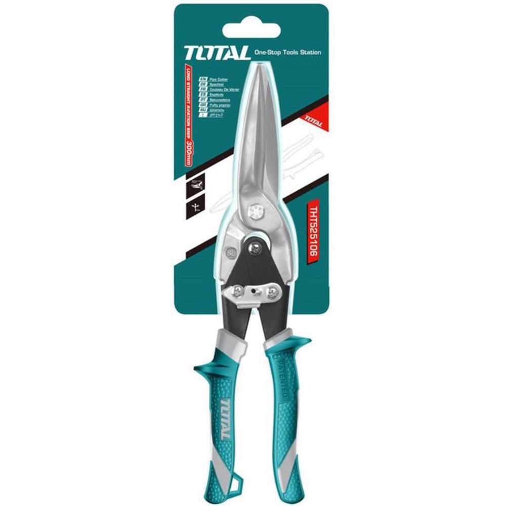 Total THT525106 Long Straight Aviation Snips 12