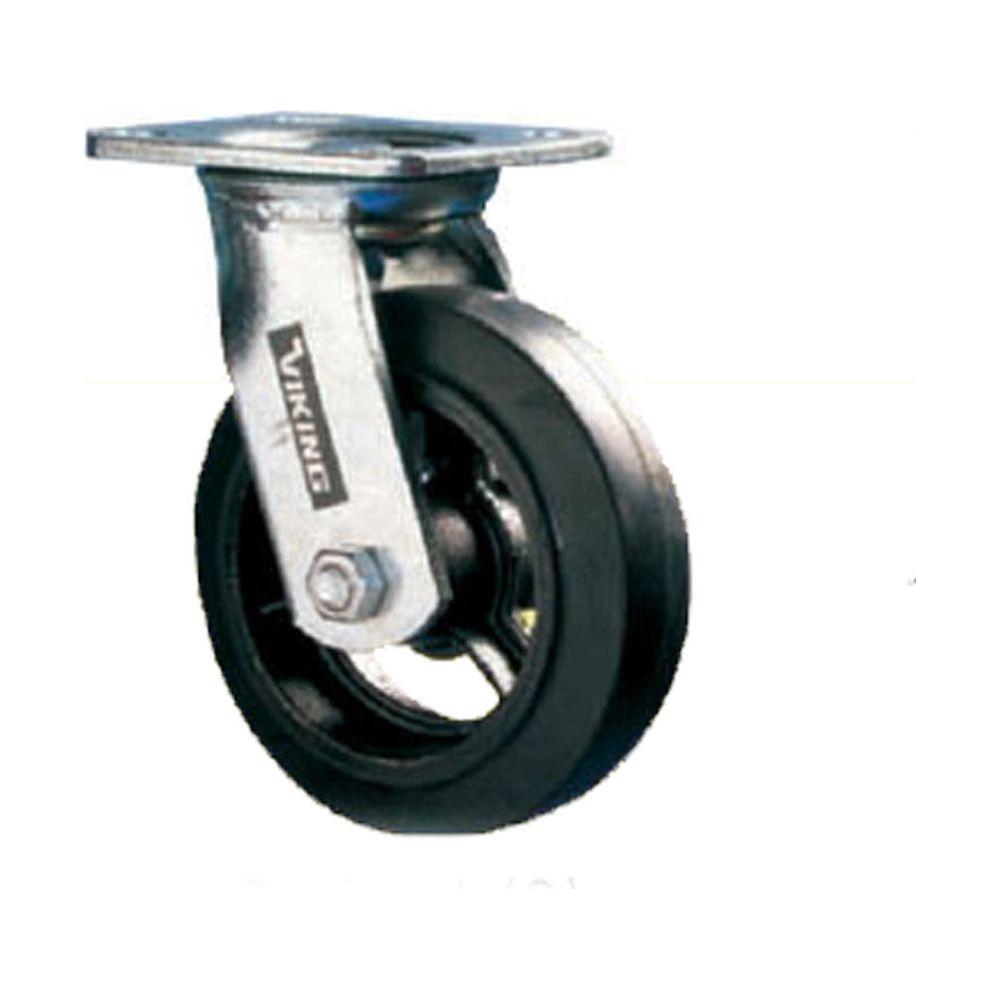 Viking Rubber on Cast Iron Wheels (508) (Swivel)